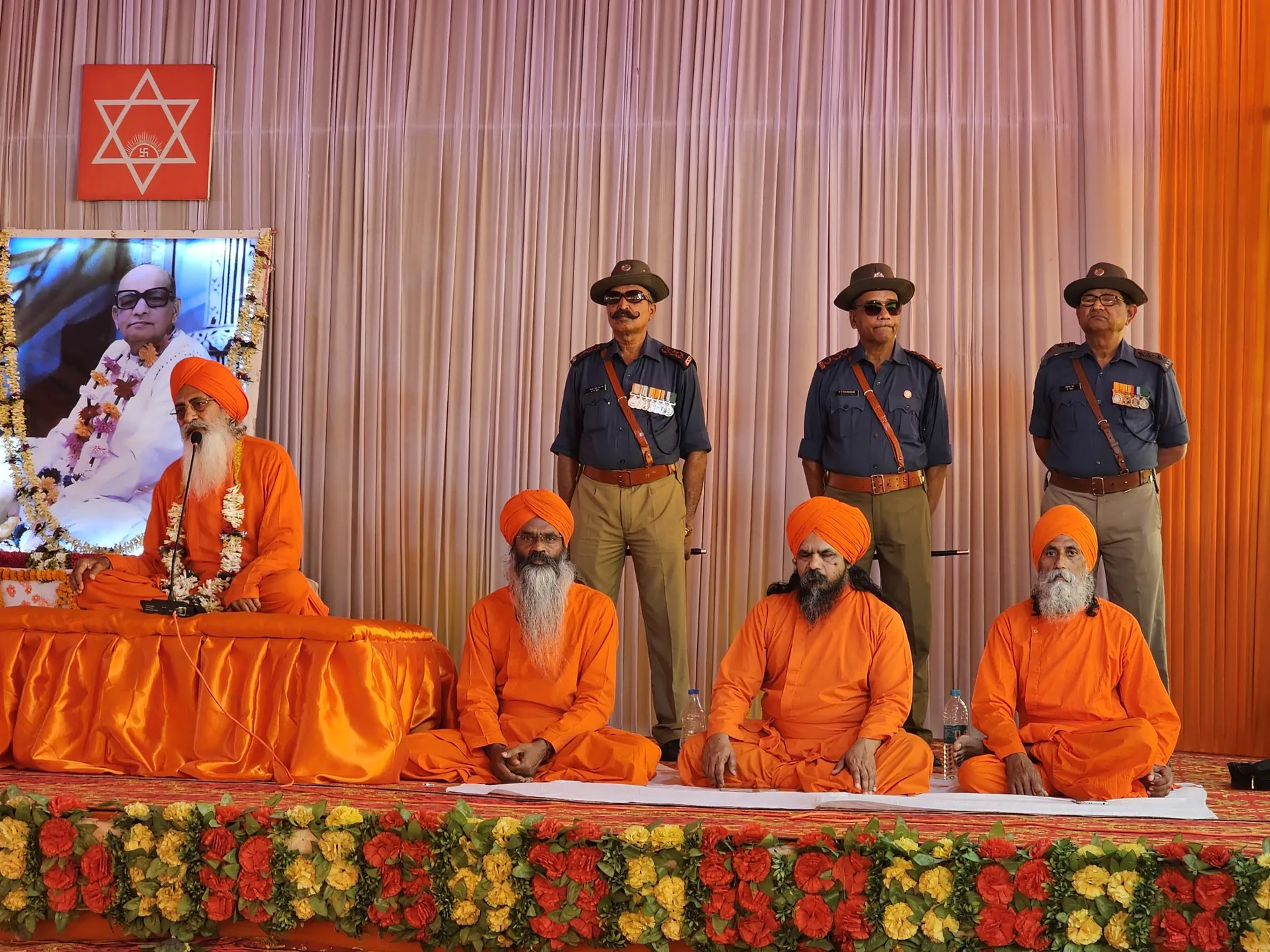 Wholetimers on the dais — Ananda Marga India